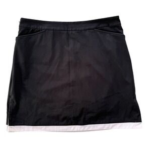Callaway 10 Black and White 18" Built In Shorts Women's Pickleball Skirt‎